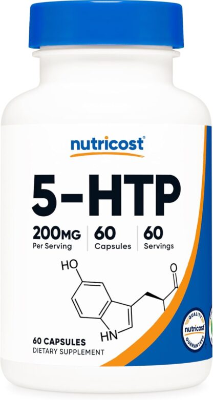 Nutricost 5-HTP 200mg 60 Count 60 Ser