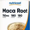 Nutricost Maca Root 750mg 180 Count 180 Ser