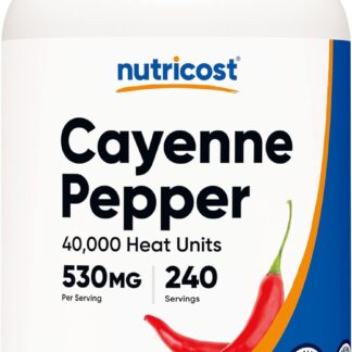 Nutricost Cayenne Pepper 530mg 240 Count 240 Ser