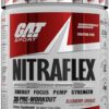 GAT SPORT Nitraflex Advanced Pre-Workout Powder - Creatine-Free - Blackberry Lemonade 294g 30 Ser