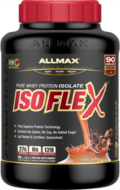 ALLMAX Nutrition ISOFLEX 5LB 75 Ser Chocolate