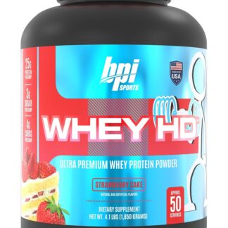 BPI Sports Whey-HD 4LB 50 Ser Strawberry Cake