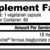 Nutrabio Iron 18mg 60 Count 60 Ser - Image 2