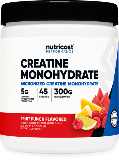 Nutricost Wholesale Creatine Monohydrate 300g 45 Ser Fruit Punch