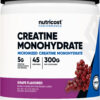 Nutricost Wholesale Creatine Monohydrate 300g 45 Ser Grape