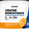 Nutricost Wholesale Creatine Monohydrate 300g 44 Ser Mandarin Orange