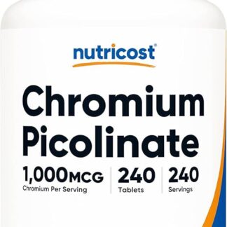 Nutricost Chromium Picolinate 1000 MCG 240 Count 240 Ser