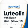 Nutricost Luteolin with Rutin Complex Capsules 50MG + 50MG 120 Count 120 Ser
