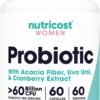 Nutricost Probiotic for women Capsules 60 Billion CFU 60 Count 60 Ser