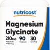 Nutricost Magnesium Glycinate 210mg 90 Count 30 Ser