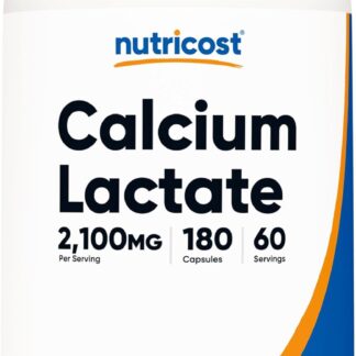 Nutricost Calcium Lactate 2100mg 180 Count