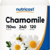 Nutricost Chamomile 375mg 240 Count 750mg 120 Ser
