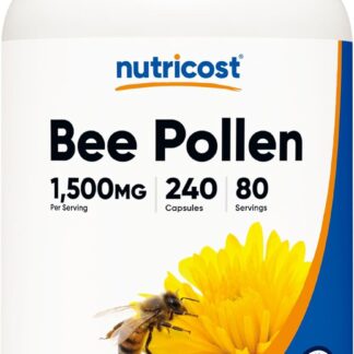 Nutricost Bee Pollen Capsules 1500mg 240 Count 80 Ser