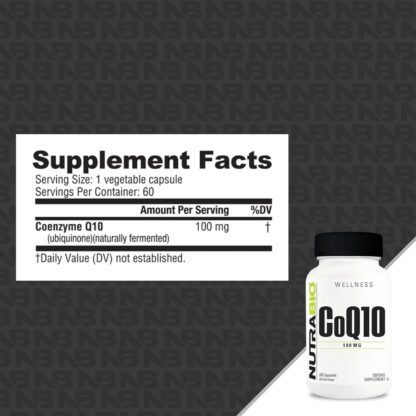 Nutrabio COQ10 100mg 60 Count 60 Ser - Image 2