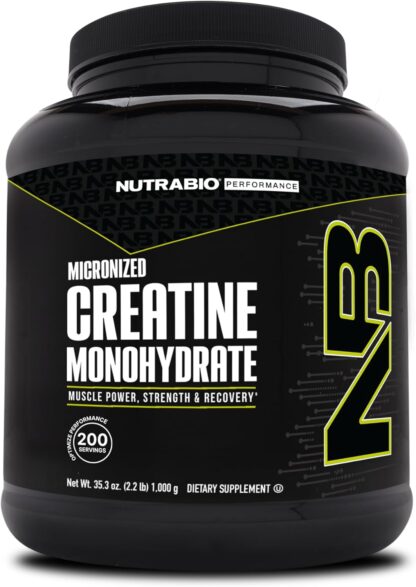 Nutrabio Creatine Monohydrate 1000g 200 Ser