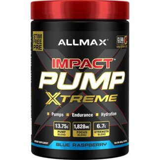 Allmax Impact Pump Xtreme - Blue Raspberry - 465 grams - Stimulant Free Preworkout - 30 Ser