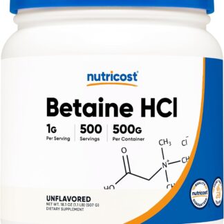 Nutricost Betaine HCL 500g 500 Ser