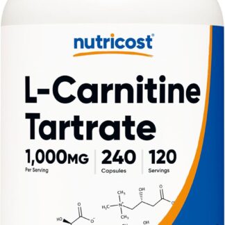 Nutricost L Carnitine Tatrate 500mg 240 Count 120 ser