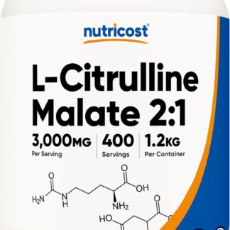 Nutricost L-Citrulline Malate (2:1) Powder Unflavored 1.2kg