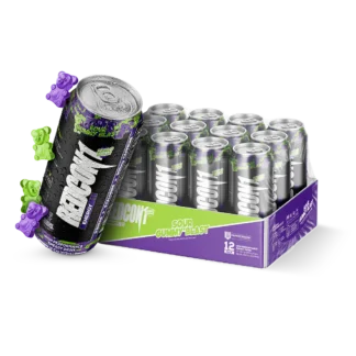 REDCON1 Energy Drink 16 fl oz Sour Gummy Blast Sin azúcar - 200 mg de cafeína-12 latas por caja