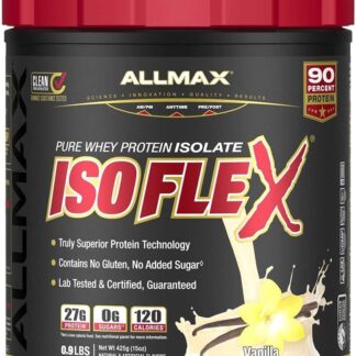 ALLMAX ISOFLEX Whey Protein Isolate Vanilla 1lb 14 Serv