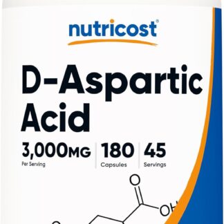 Nutricost D-Aspartic Acid 3000mg 180 Caps 45 serv