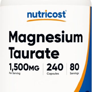 Nutricost Magnesium Taurate 1500mg 240 Caps 80 Serv