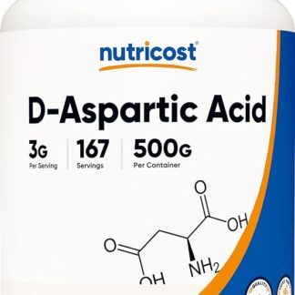 Nutricost D-Aspartic Acid (DAA) Powder 500G 167 Serv