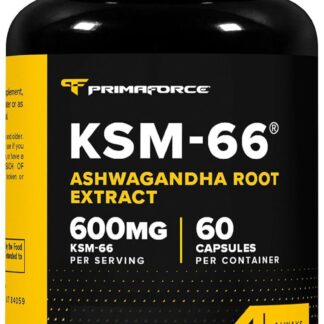 Primaforce KSM-66 Ashwagandha Root Extract 600mg 60 Caps 60 Serv