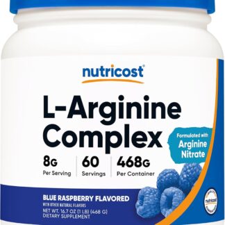 Nutricost L-Arginine Complex Blue Raspberry 474g 60 Serv