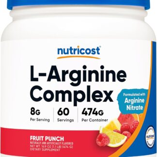 Nutricost L-Arginine Complex Fruit Punch 474g 60 Serv