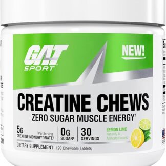 GAT Sport Creatine Chews Lemon Lime 120 chewable tablets 30 serv
