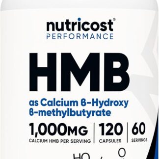 Nutricost HMB 1000mg (120 Capsules) 500mg Per Capsule  60 Servings