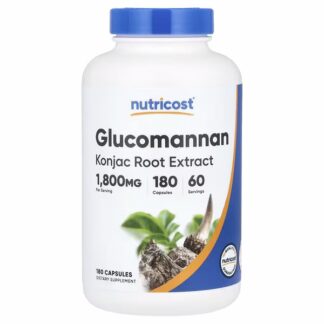 Nutricost Glucomannan Capsules 600mg 180caps
