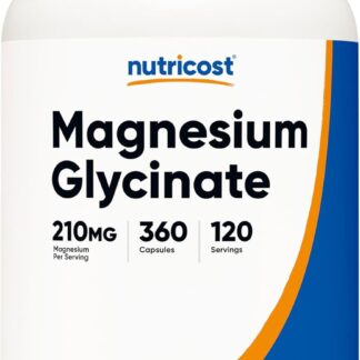 Nutricost Magnesium Glycinate 210mg 360 Count 120 Ser