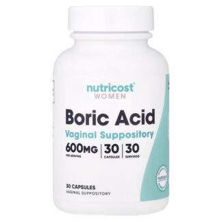 Nutricost Boric Acid Suppository Capsules 600mg 30caps