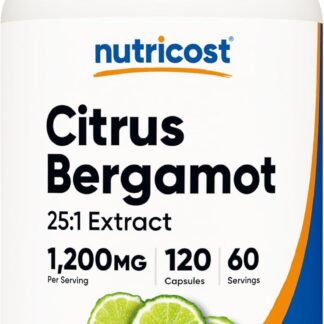 Nutricost Citrus Bergamot Capsules - 1,200 MG - 120 Capsules -60 ser