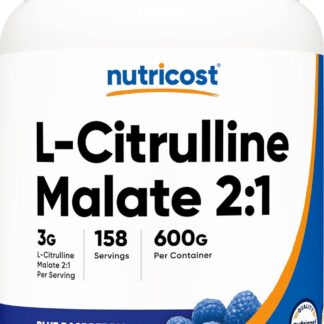Nutricost L-Citrulline Malate (2:1) Powder Blue Raspberry 600g 158 Ser