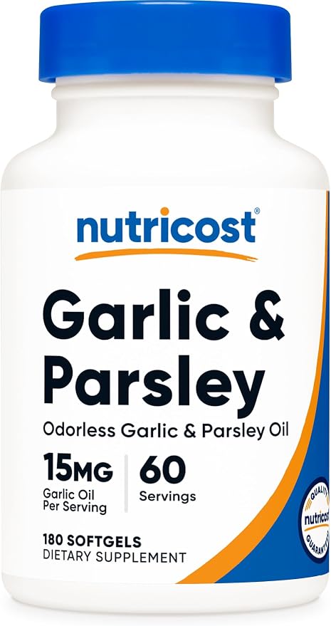 Nutricost - Garlic and Parsley Softgels - 180ct - 60serv