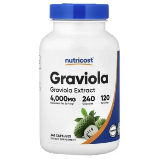 Nutricost Graviola Extract 240 Caps 120 Ser Soursop (Annona Muricata)