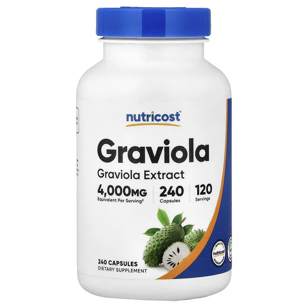 Nutricost Graviola Extract 240 Caps 120 Ser Soursop (Annona Muricata)