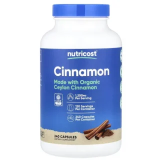 Nutricost Ceylon Cinnamon 240 Count 1200mg 120 Ser