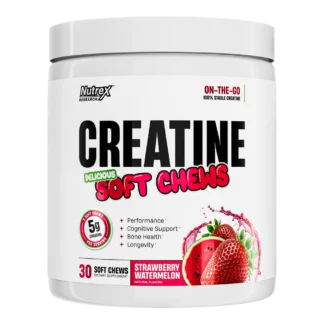 Nutrex Research Creatine Soft Chews Strawberry Watermelon 30ct