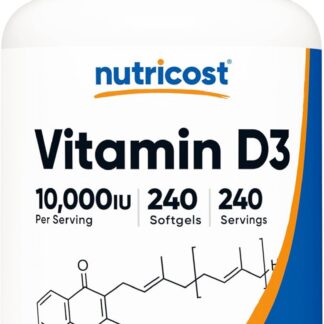 Nutricost Vitamin D3 10,000iu 240 Count 240 Ser