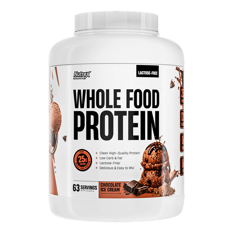 Nutrex - Whole Food Protein - Chocolate Ice Cream - 5lb - 63srv