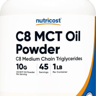 Nutricost C8 MCT Oil Powder 1LB  95% C8 MCT Oil Powder