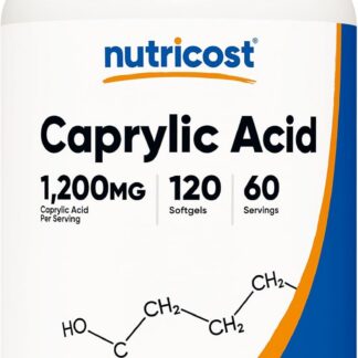 Nutricost Caprylic Acid 1200mg 120 Softgels 60 Ser