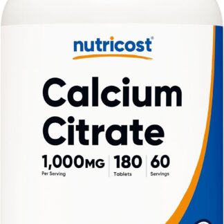 Nutricost Calcium Citrate 1000mg 180 Tablets 60 Ser