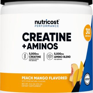 Nutricost Creatine and Aminos 372gr Peach Mango 30 Ser