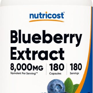 Nutricost Blueberry Extract 8000mg 180 Caps 180 Ser